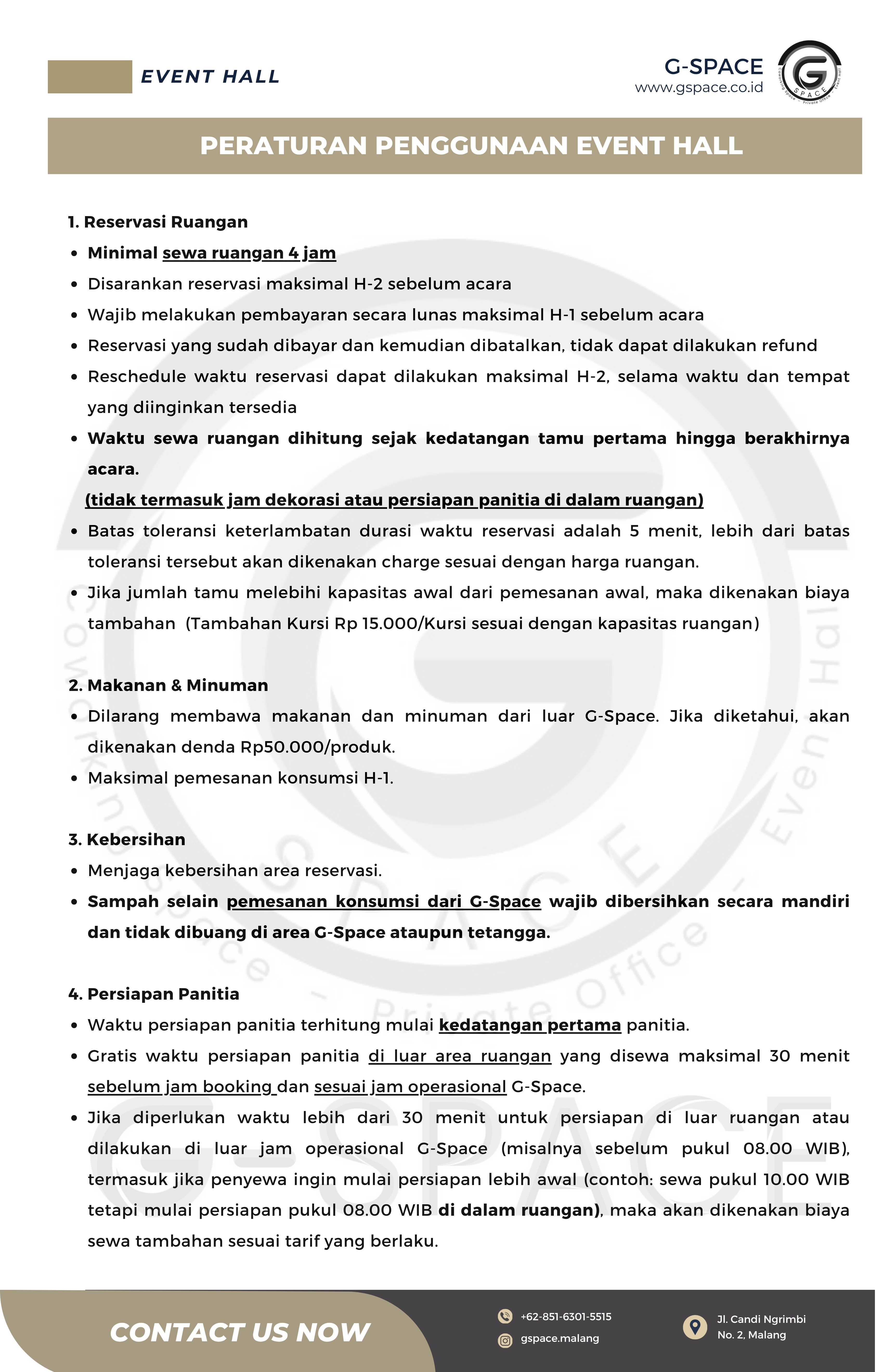 Ketentuan G-Space