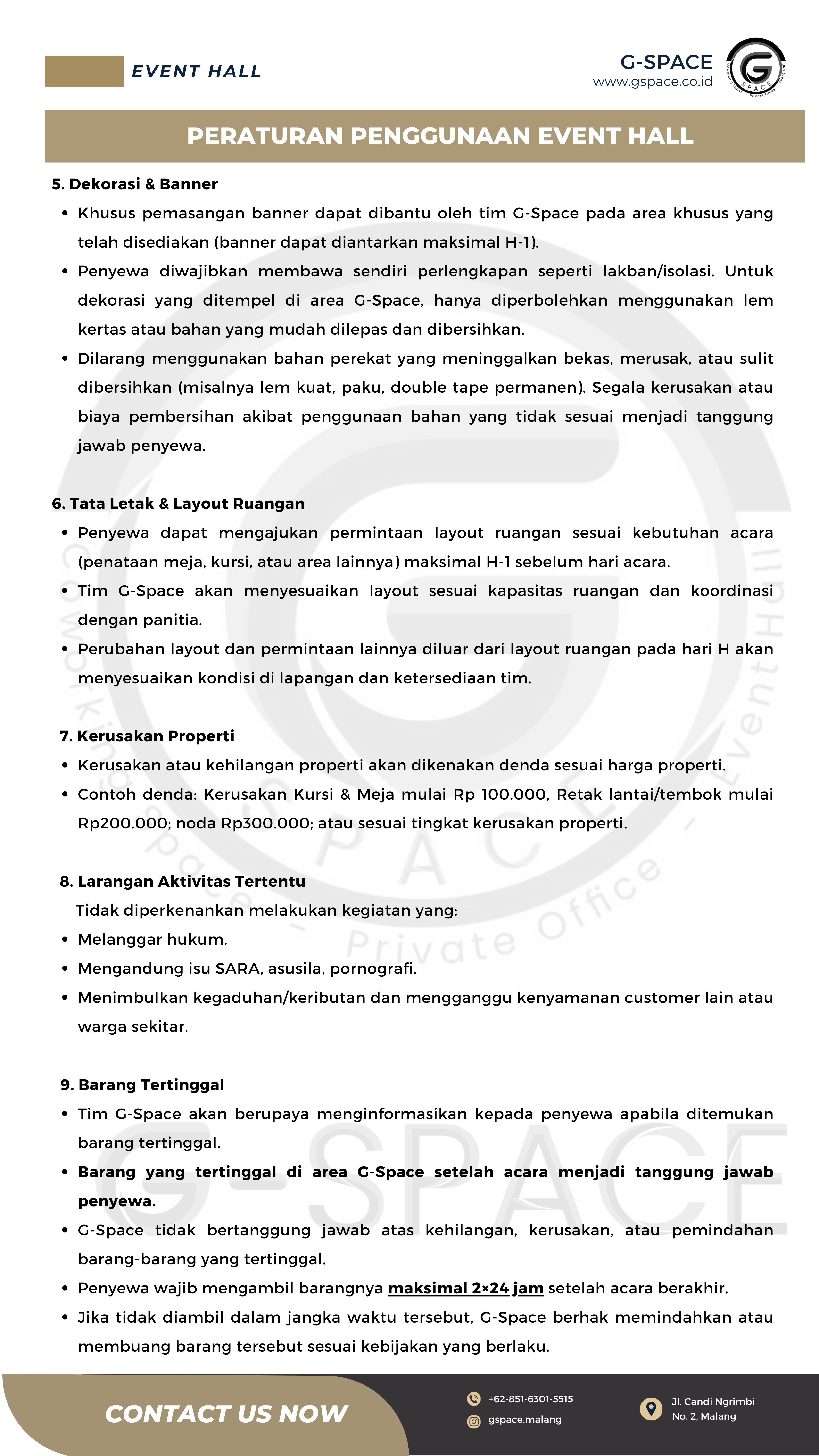 Ketentuan G-Space