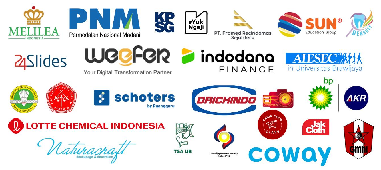 A collage of client and sponsor logos that have partnered with G-Space.